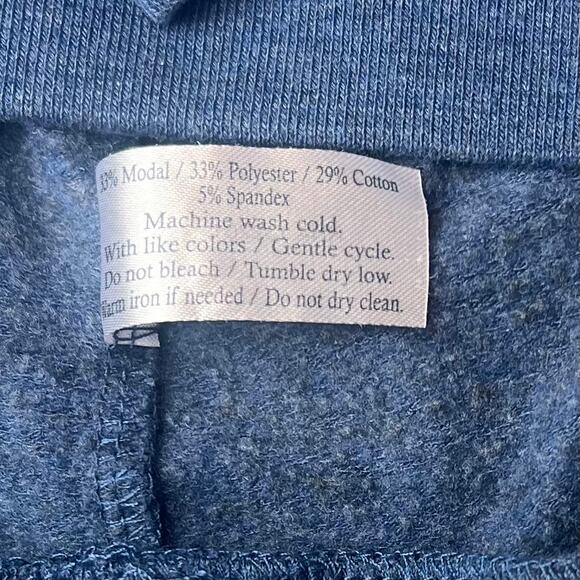 Criquet Cotton Blend 1/4 Zip Pullover Blue Embroidered Logo Pocket Men's Medium - Picture 8 of 8